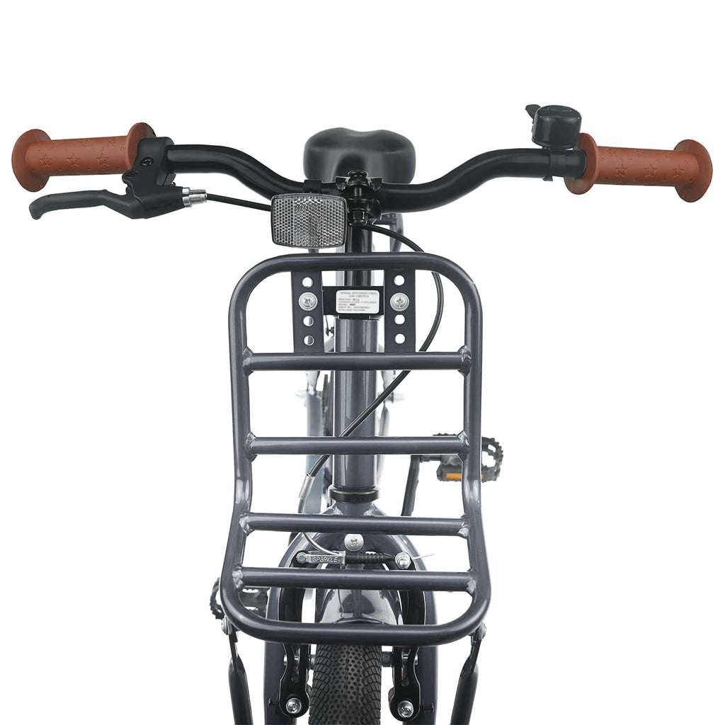Bicicleta Infantil 18 Polegadas para 5-7 anos Cinzento-Escuro — foto 5