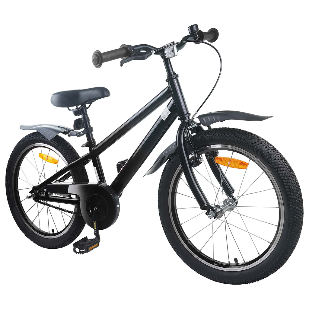 Bicicleta Infantil 18 Polegadas para 5-7 anos Preto — foto 2