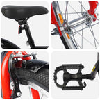 Bicicleta Infantil 18 Polegadas para 5-7 anos Preto — foto 4