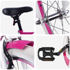 Bicicleta Infantil 18 Polegadas para 5-7 anos Rosa — foto 4