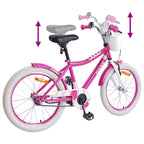 Bicicleta Infantil 18 Polegadas para 5-7 anos Rosa — foto 7