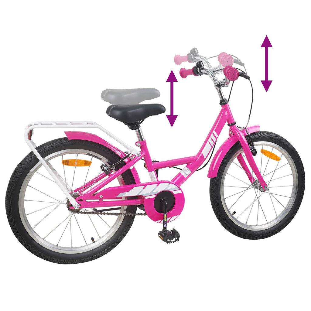 Bicicleta Infantil 18 Polegadas para 5-7 anos Rosa — foto 7