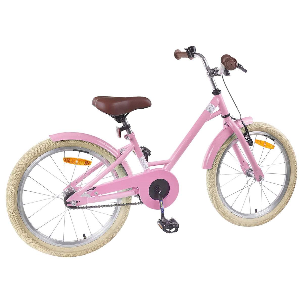 Bicicleta Infantil 18 Polegadas para 5-7 anos Rosa Claro — foto 3