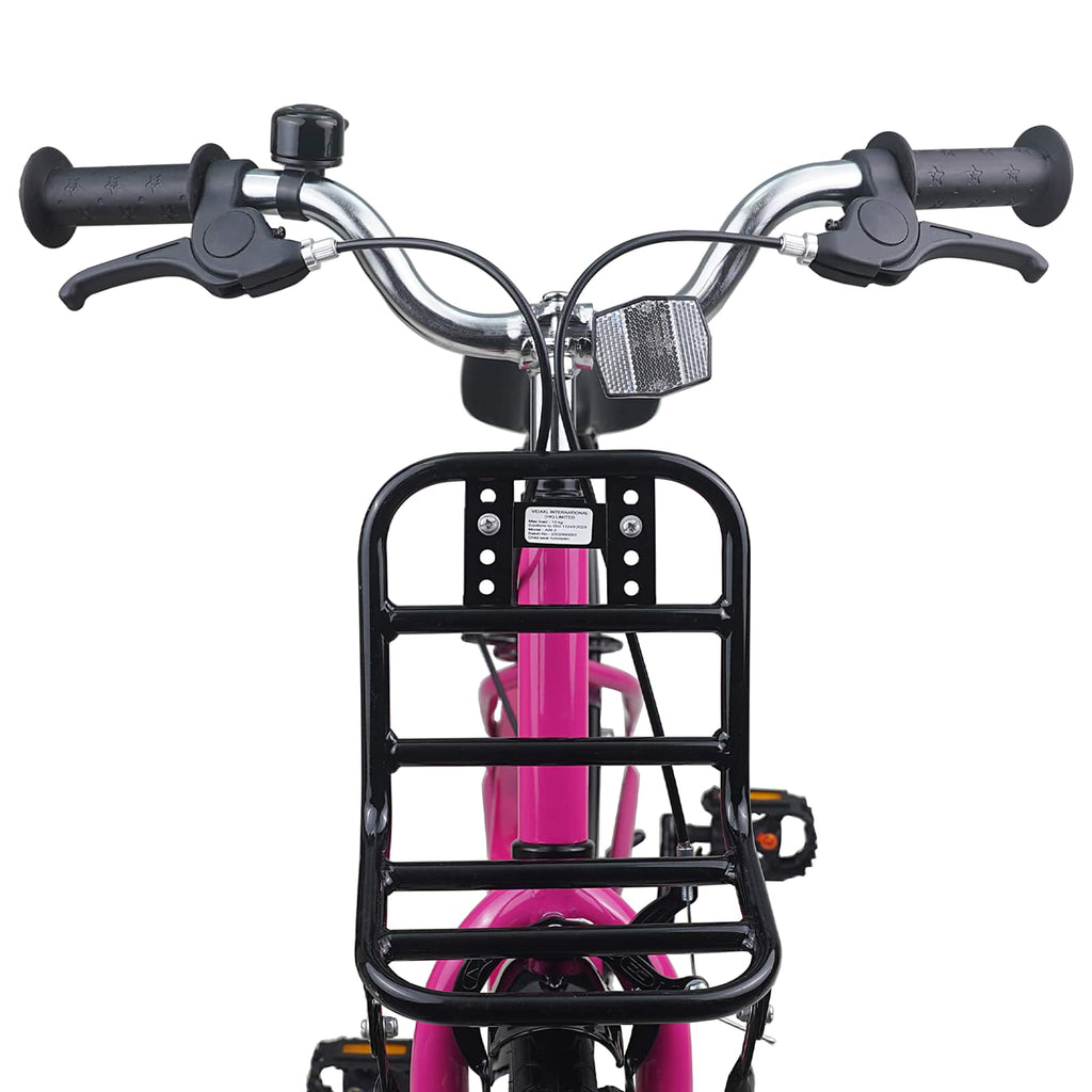 Bicicleta Infantil 18 Polegadas para 5-7 anos Rosa e Preto — foto 5