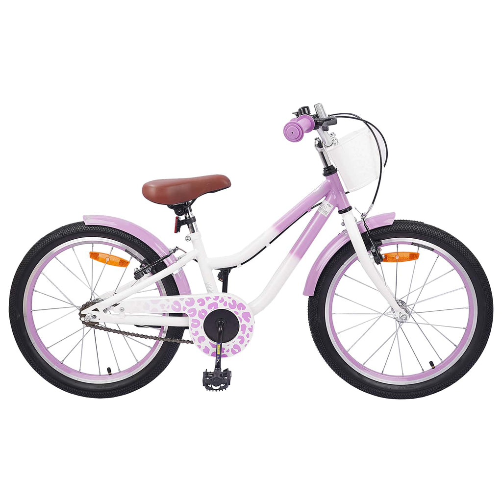Bicicleta Infantil 18 Polegadas para 5-7 anos Roxo — foto 1