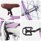 Bicicleta Infantil 18 Polegadas para 5-7 anos Roxo — foto 4