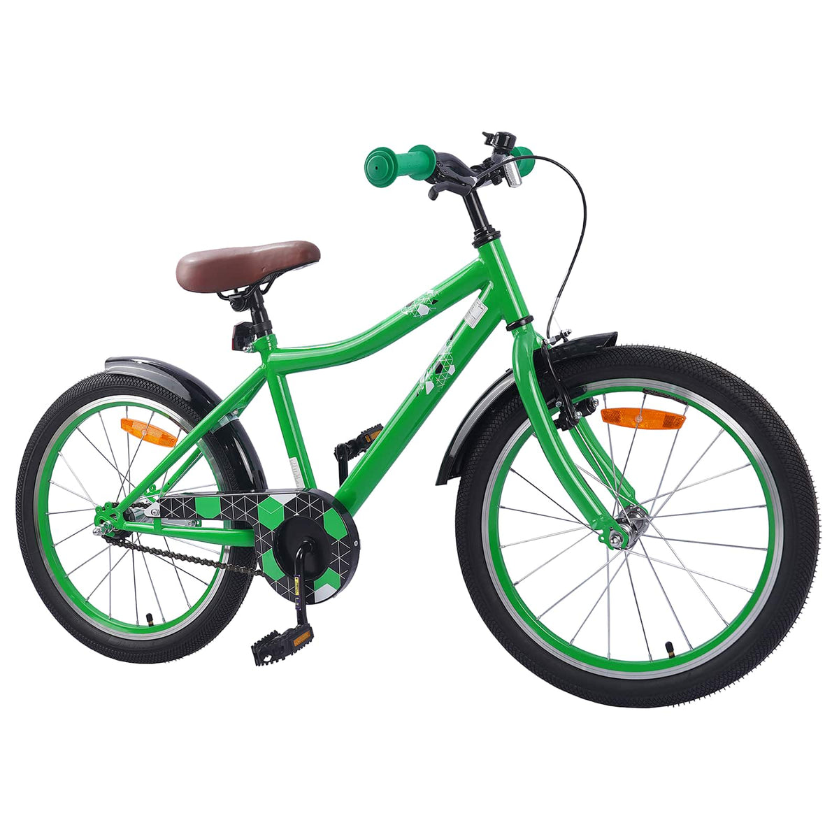 Bicicleta Infantil 18 Polegadas para 5-7 anos Verde — foto 2