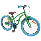 Bicicleta Infantil 18 Polegadas para 5-7 anos Verde — foto 2