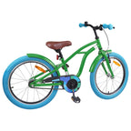 Bicicleta Infantil 18 Polegadas para 5-7 anos Verde — foto 3