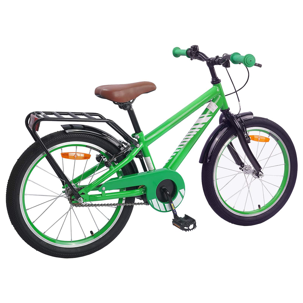 Bicicleta Infantil 18 Polegadas para 5-7 anos Verde — foto 3