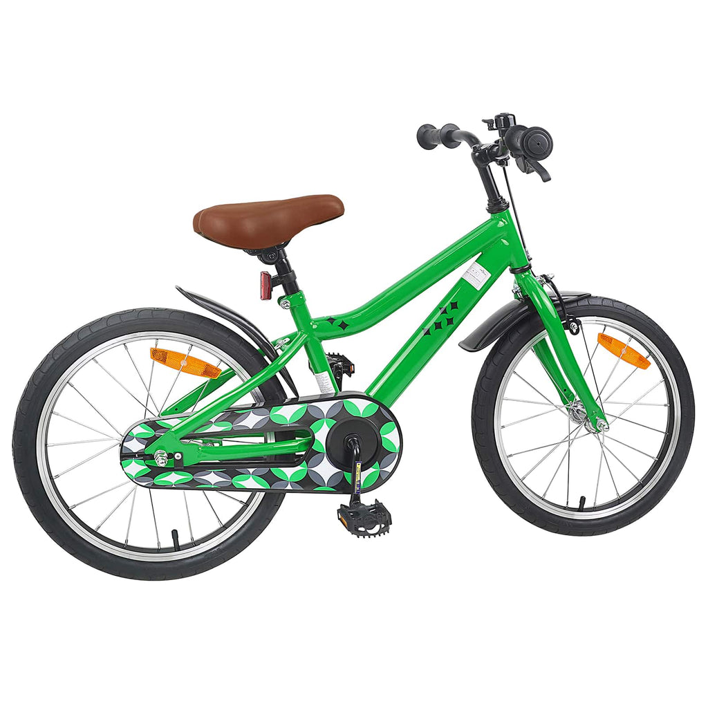 Bicicleta Infantil 18 Polegadas para 5-7 anos Verde — foto 3