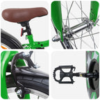 Bicicleta Infantil 18 Polegadas para 5-7 anos Verde — foto 4