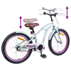 Bicicleta Infantil 18 Polegadas para 5-7 anos Verde Claro — foto 7