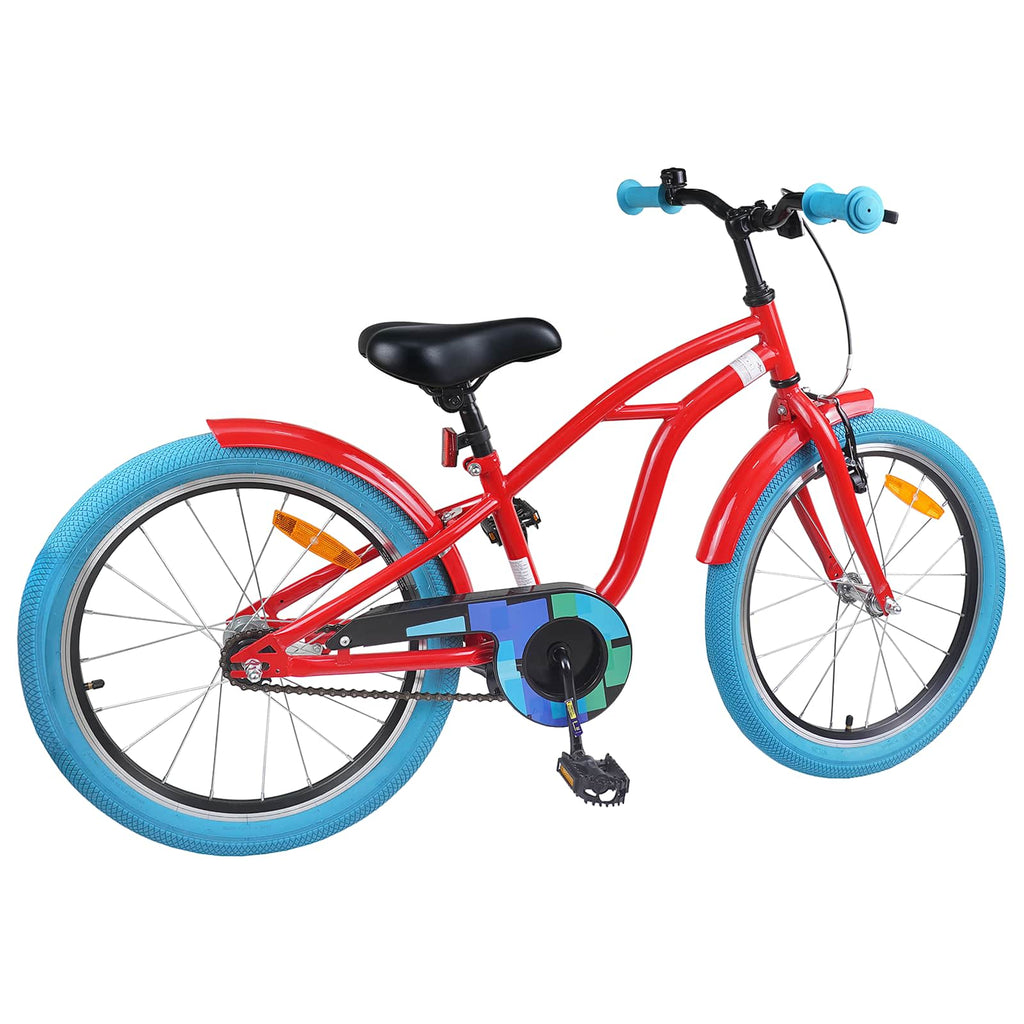 Bicicleta Infantil 18 Polegadas para 5-7 anos Vermelho — foto 3