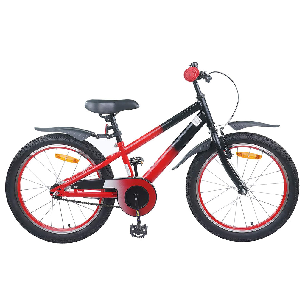 Bicicleta Infantil 18 Polegadas para 5-7 anos Vermelho Preto — foto 1
