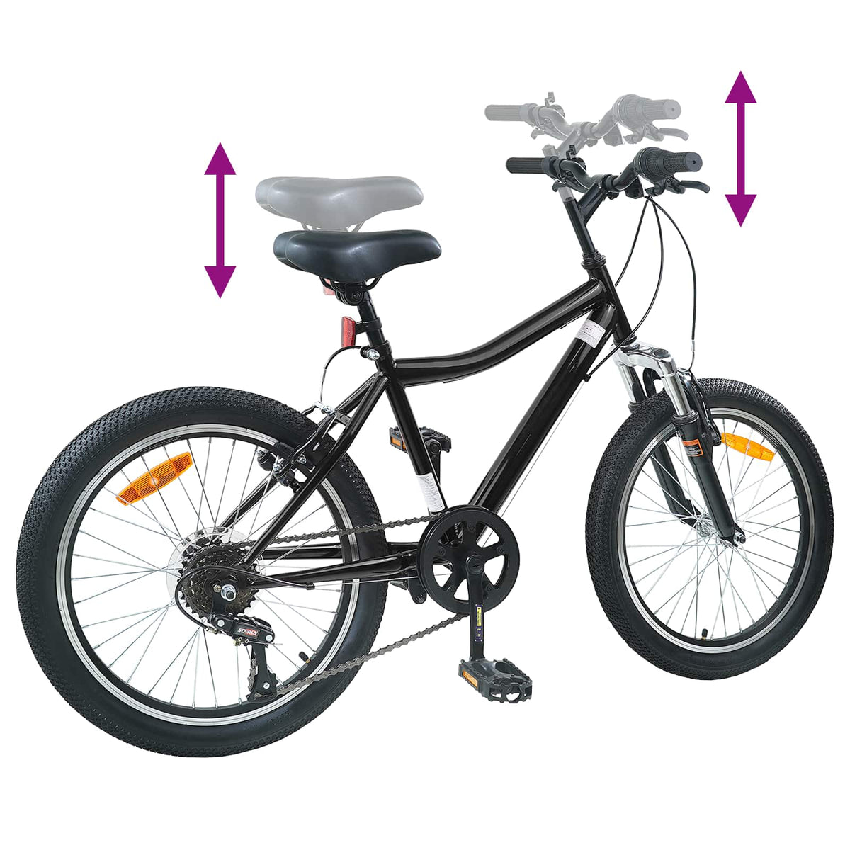 Bicicleta Infantil 20 Polegadas 6-Velocidade para 6-11 Anos — foto 7