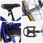 Bicicleta Infantil 20 Polegadas para 6-11 Anos Azul Escuro — foto 4