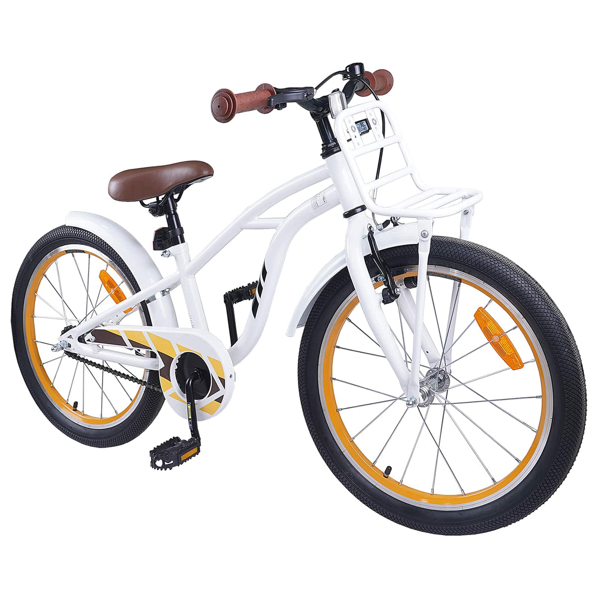 Bicicleta Infantil 20 Polegadas para 6-11 Anos Branco — foto 2