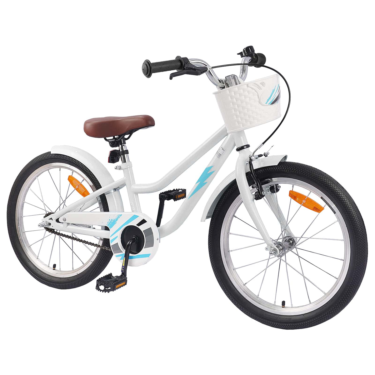 Bicicleta Infantil 20 Polegadas para 6-11 Anos Branco — foto 2