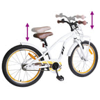 Bicicleta Infantil 20 Polegadas para 6-11 Anos Branco — foto 7