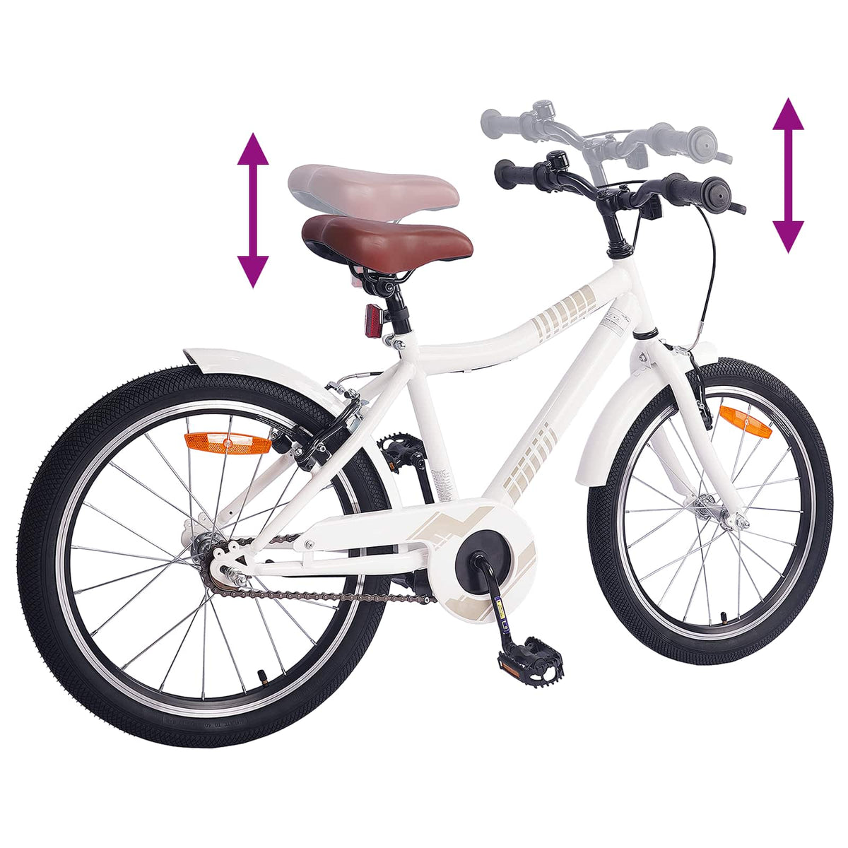 Bicicleta Infantil 20 Polegadas para 6-11 Anos branco — foto 7