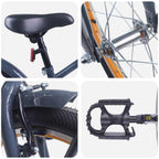 Bicicleta Infantil 20 Polegadas para 6-11 Anos Cinzento-Escuro — foto 4