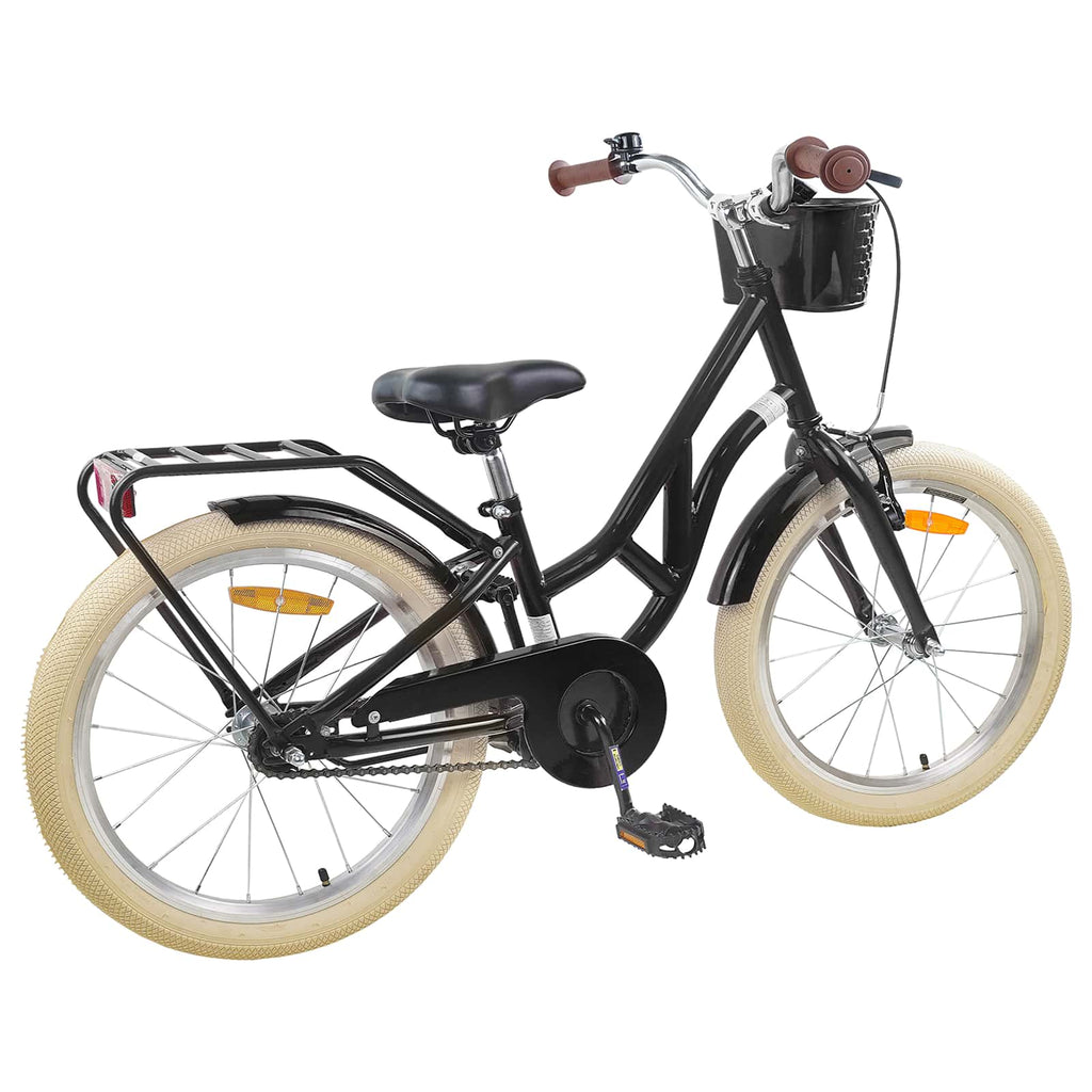 Bicicleta Infantil 20 Polegadas para 6-11 Anos Preto — foto 3