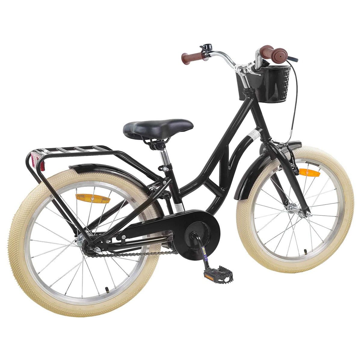 Bicicleta Infantil 20 Polegadas para 6-11 Anos Preto — foto 3