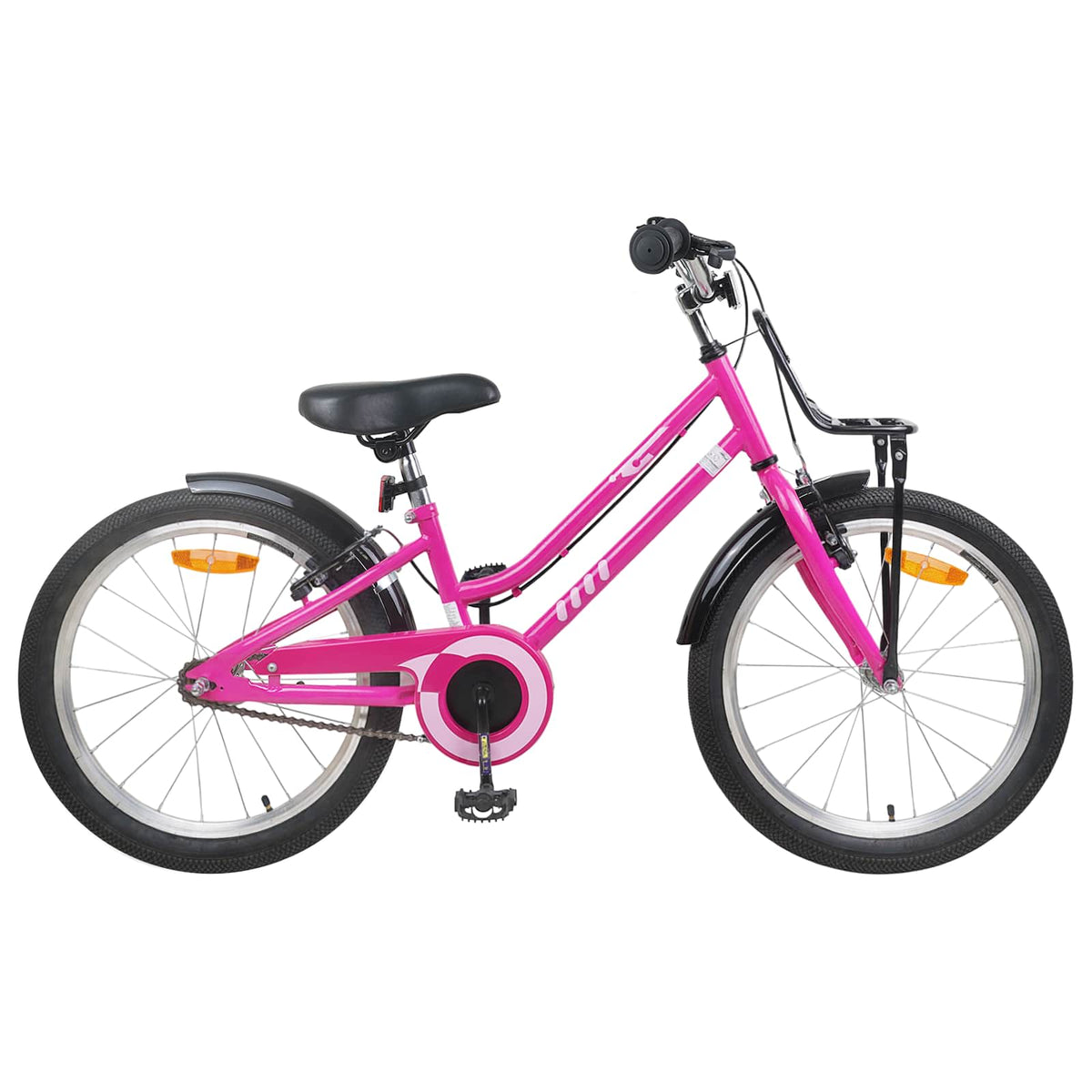 Bicicleta Infantil 20 Polegadas para 6-11 Anos Preto Rosa — foto 1