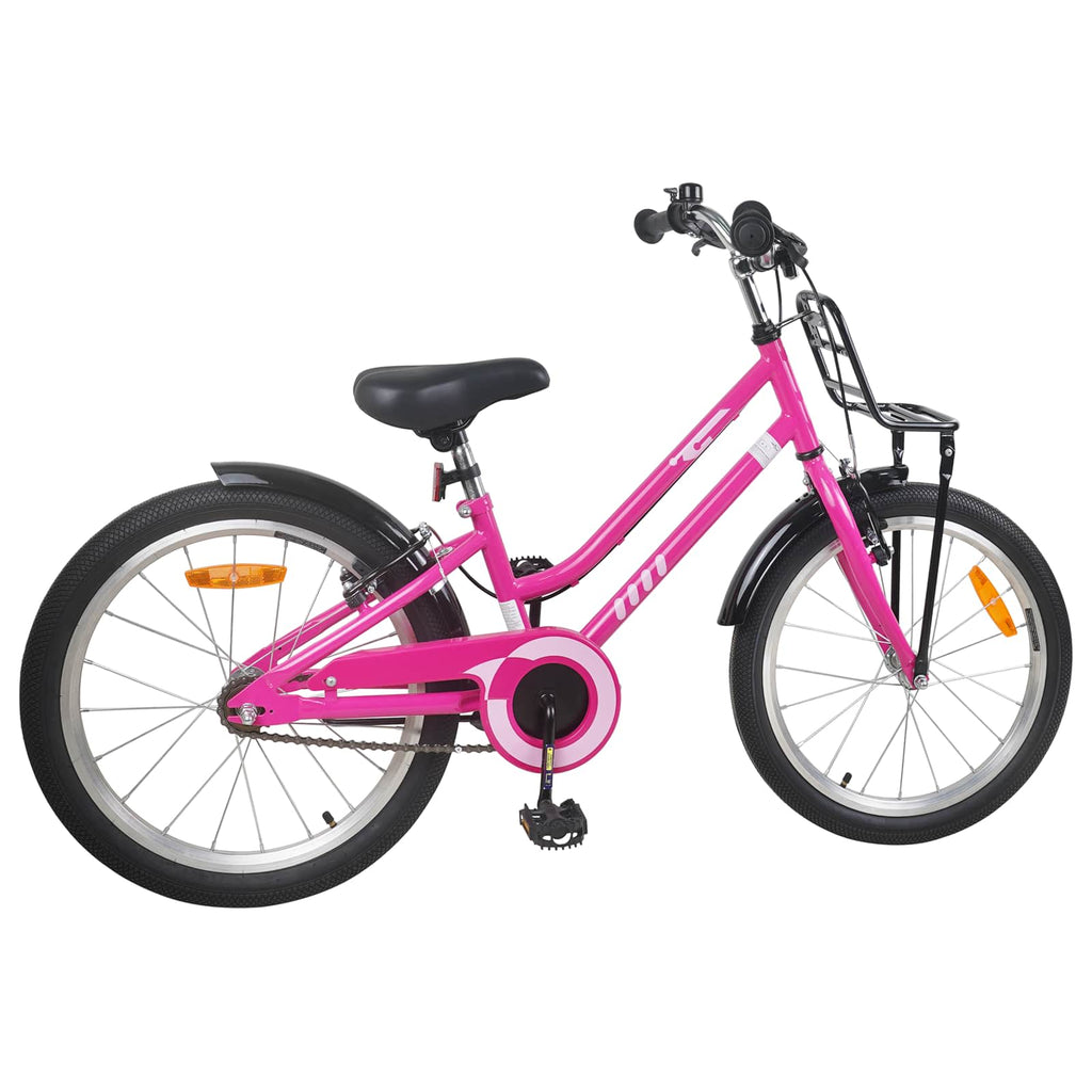 Bicicleta Infantil 20 Polegadas para 6-11 Anos Preto Rosa — foto 3
