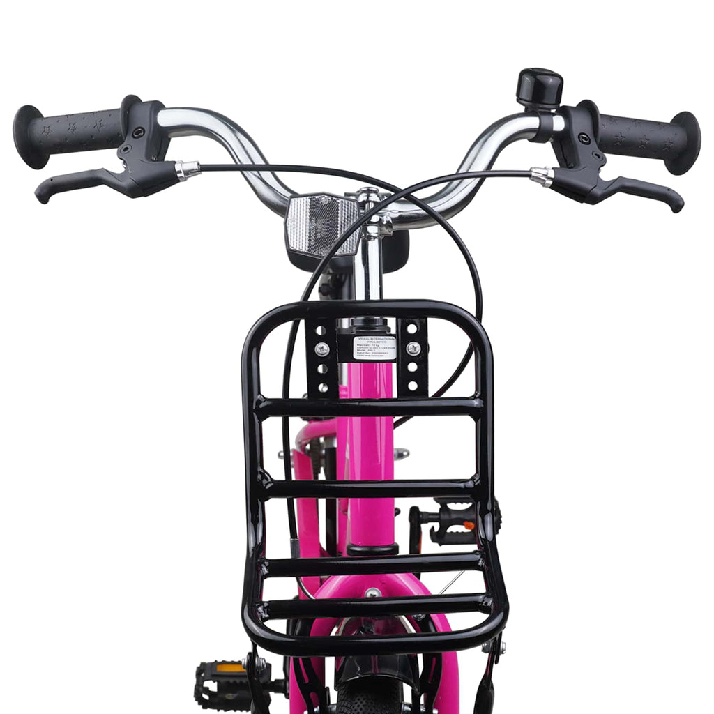 Bicicleta Infantil 20 Polegadas para 6-11 Anos Preto Rosa — foto 5