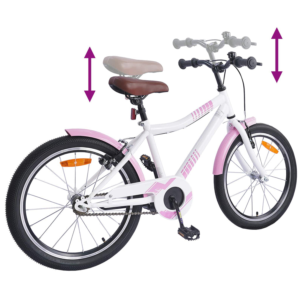 Bicicleta Infantil 20 Polegadas para 6-11 Anos Rosa Claro — foto 7
