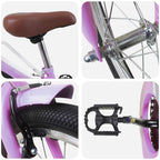 Bicicleta Infantil 20 Polegadas para 6-11 Anos Roxo — foto 4