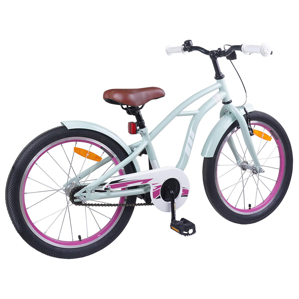 Bicicleta Infantil 20 Polegadas para 6-11 Anos Verde Claro — foto 3
