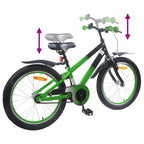 Bicicleta Infantil 20 Polegadas para 6-11 Anos Verde Preto — foto 7