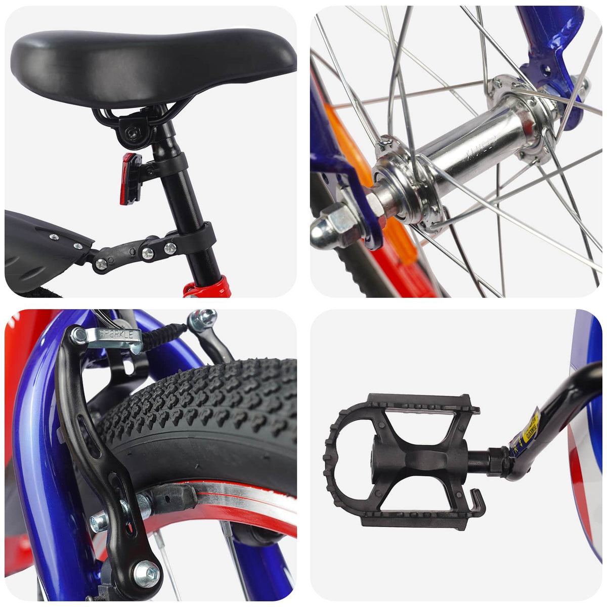 Bicicleta Infantil 20 Polegadas para 6-11 Anos Vermelho — foto 4