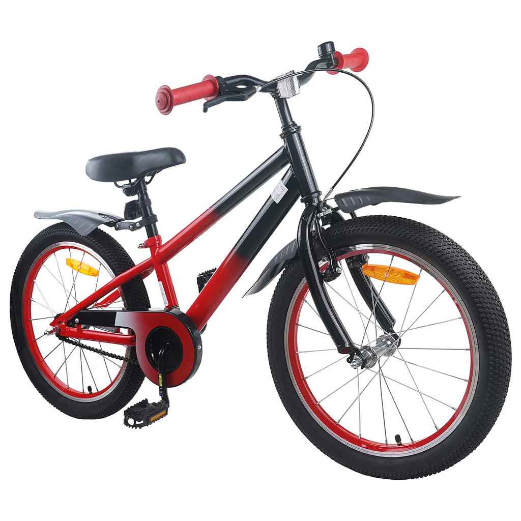 Bicicleta Infantil 20 Polegadas para 6-11 Anos Vermelho e Preto — foto 2