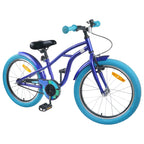 Bicicleta Infantil 22 Polegadas para 7-12 anos Azul Escuro — foto 2
