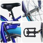 Bicicleta Infantil 22 Polegadas para 7-12 anos Azul Escuro — foto 4