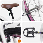 Bicicleta Infantil 22 Polegadas para 7-12 anos Branco — foto 4