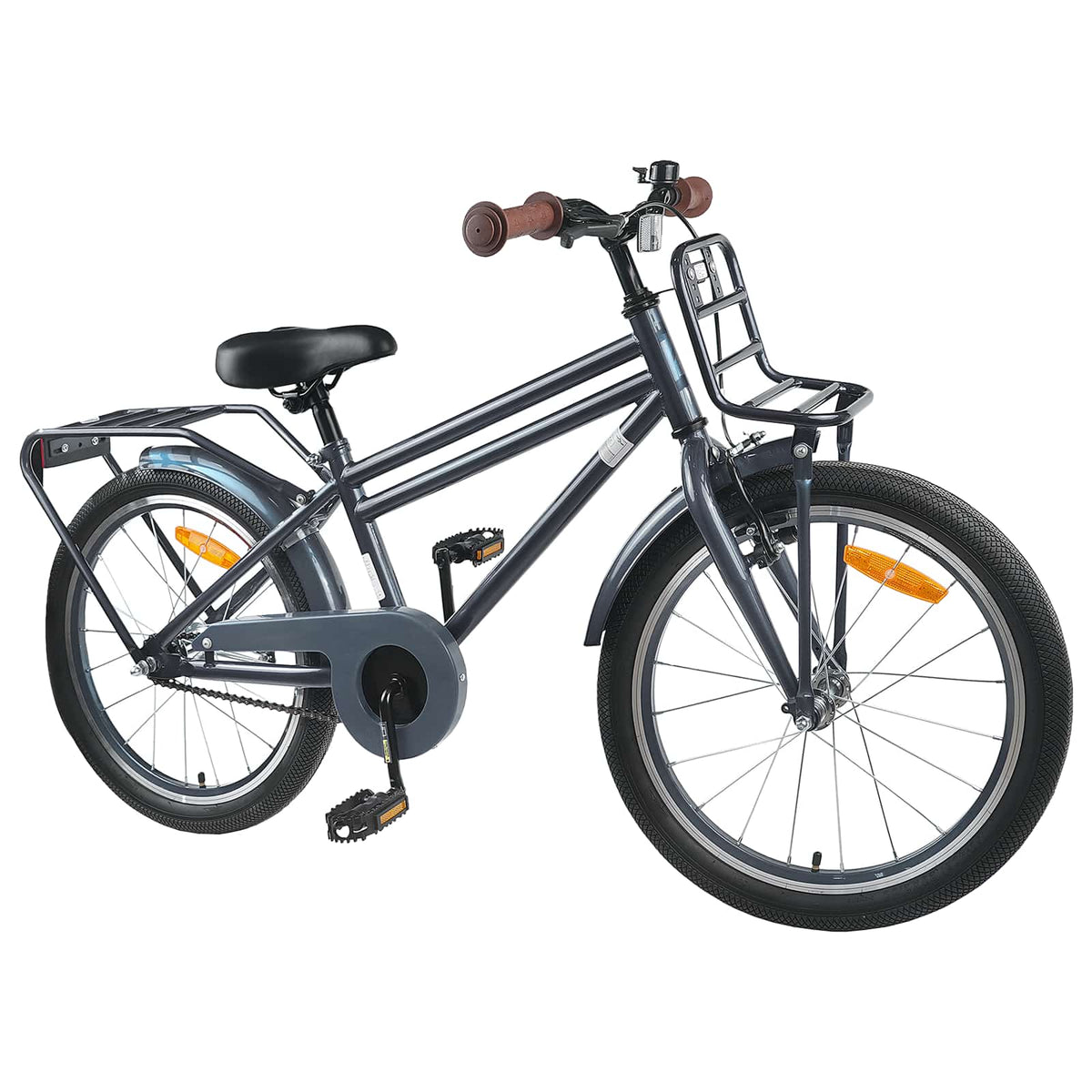 Bicicleta Infantil 22 Polegadas para 7-12 anos Cinzento-Escuro — foto 2