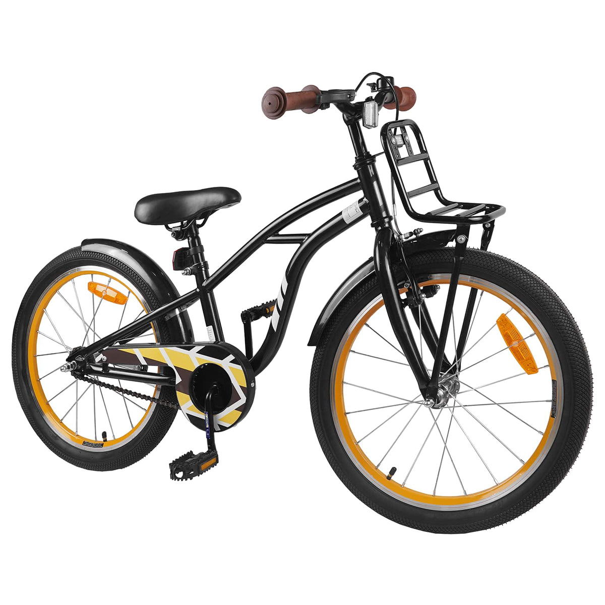 Bicicleta Infantil 22 Polegadas para 7-12 anos Preto — foto 2