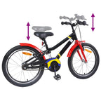 Bicicleta infantil 22 Polegadas para 7-12 anos Preto e Vermelho — foto 7