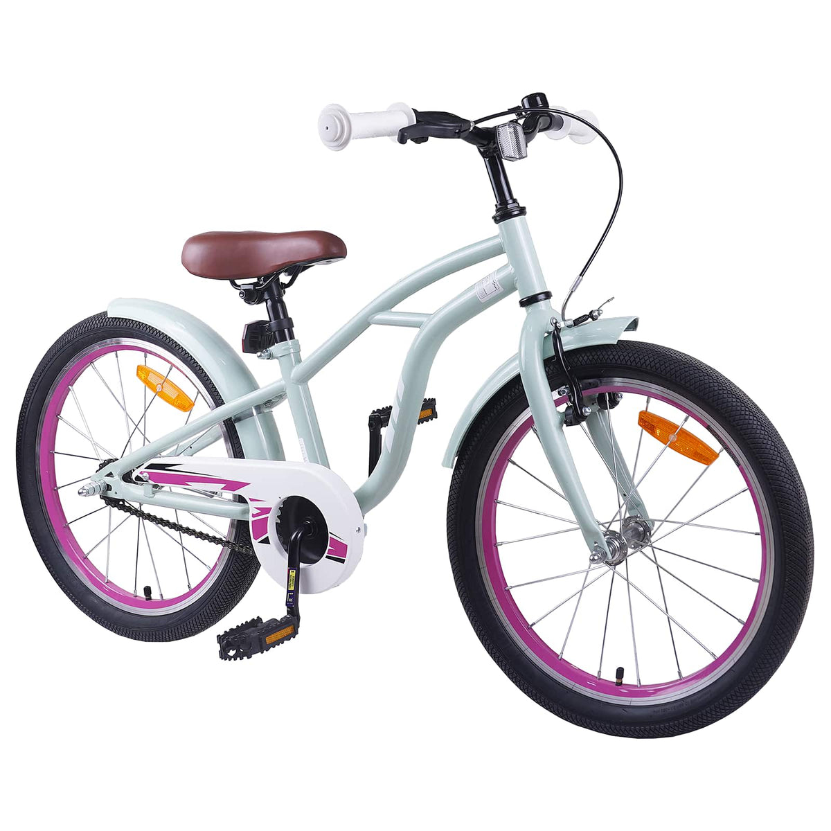 Bicicleta Infantil 22 Polegadas para 7-12 anos Verde Claro — foto 2
