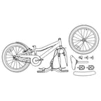 Bicicleta Infantil 22 Polegadas para 7-12 anos Vermelho — foto 7