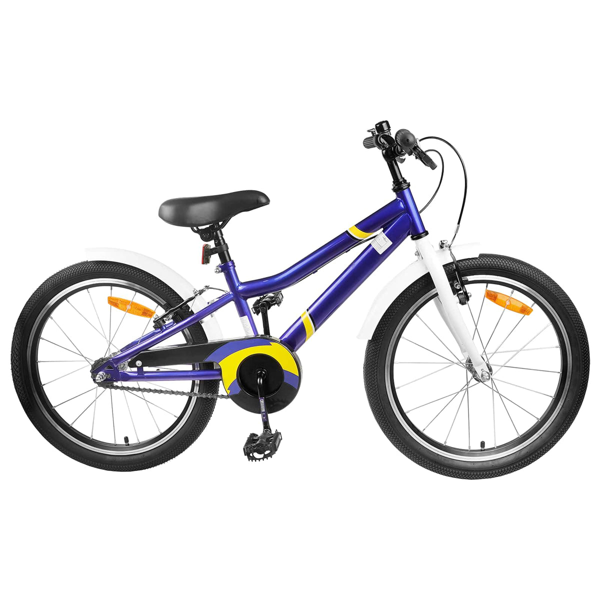 Bicicleta infantil 24 Polegadas para 8-12 anos Azul e Branco — foto 1