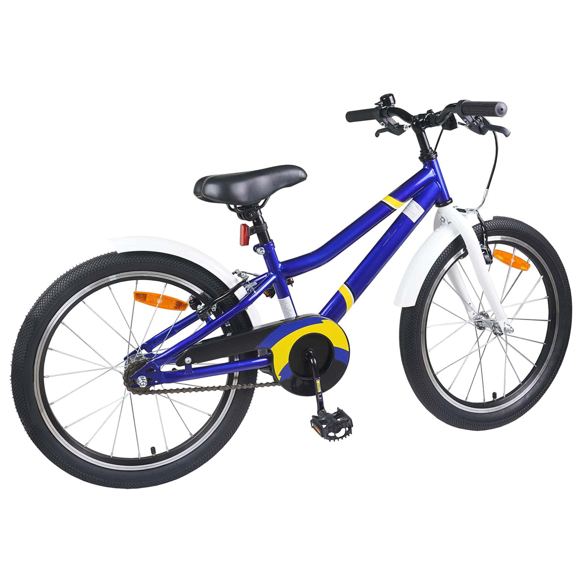 Bicicleta infantil 24 Polegadas para 8-12 anos Azul e Branco — foto 3