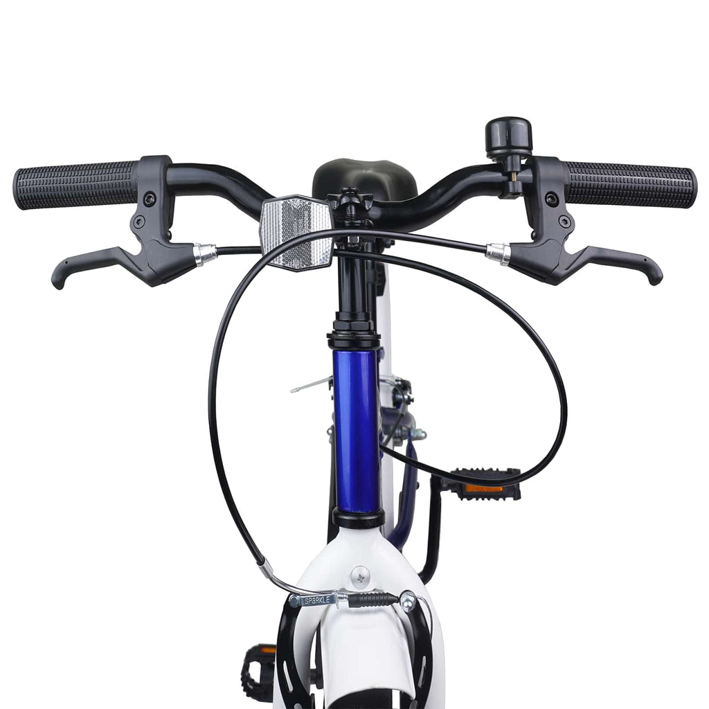 Bicicleta infantil 24 Polegadas para 8-12 anos Azul e Branco — foto 5