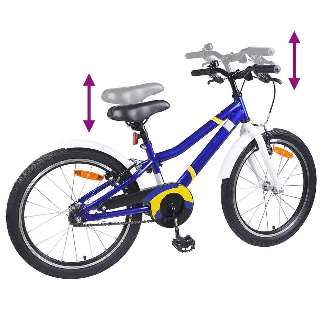 Bicicleta infantil 24 Polegadas para 8-12 anos Azul e Branco — foto 7