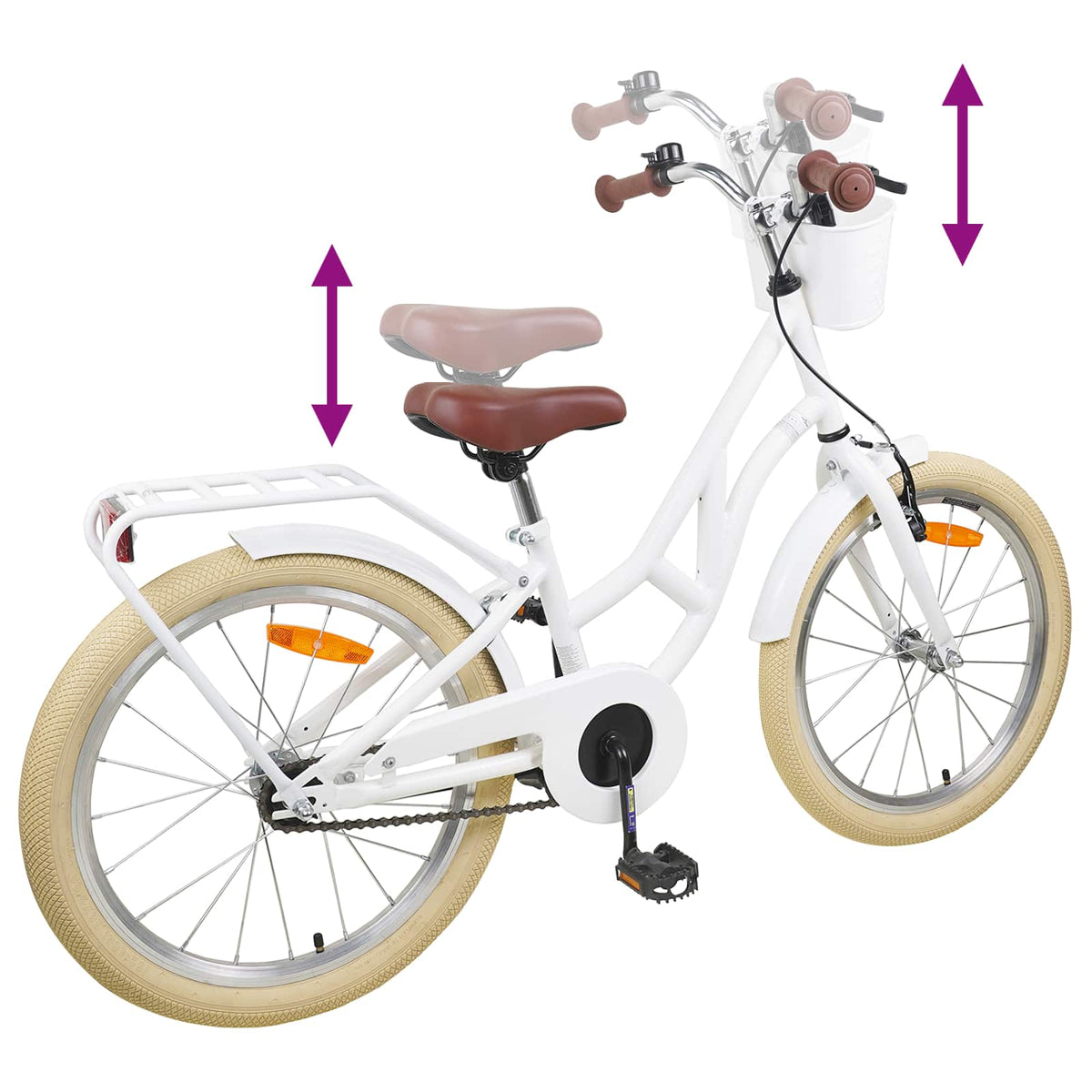 Bicicleta Infantil 24 Polegadas para 8-12 anos Branco — foto 7